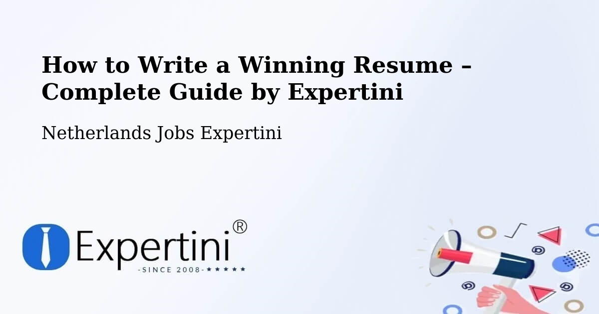 Resume Writing Guide for Job Seekers – Ven - Ven, Netherlands Jobs Expertini